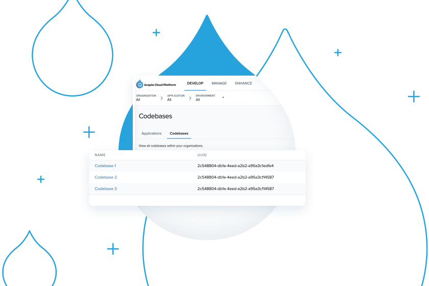 Stylized Product UI of Multi-Experience Operations showing multiple code bases