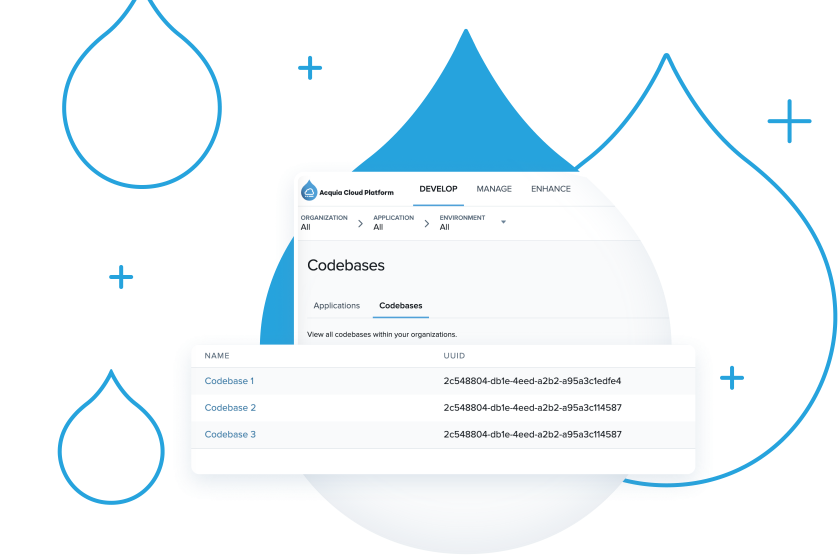 Stylized Product UI of Multi-Experience Operations showing multiple code bases