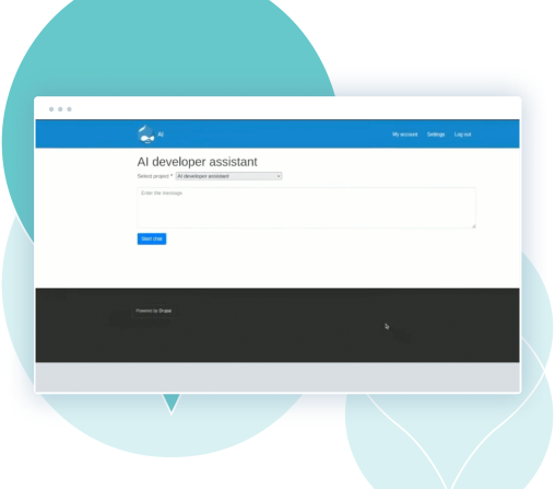 teal acquia droplets with Drupal AI screenshots