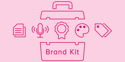 Blog header image: How to Create a Brand Kit article. 