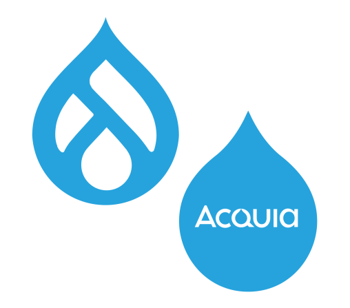 drupal logo and acquia logo