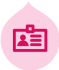 pink credentials icon