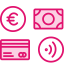 illustration of various forms of currency