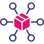 illustration of a box with various connection points