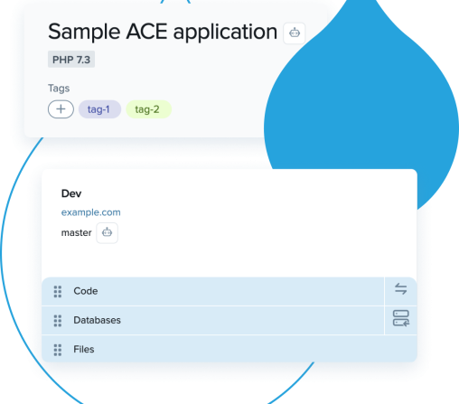 Stylized Product UI of Multi-Experience Operations showing a single application