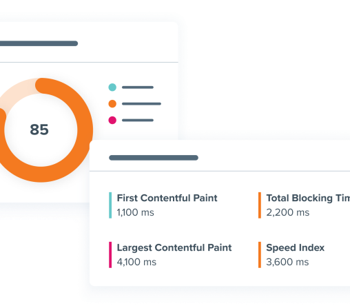 Stylized Product UI with load time performance analytics