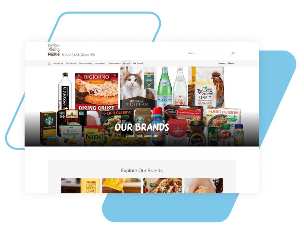 Nestle homepage